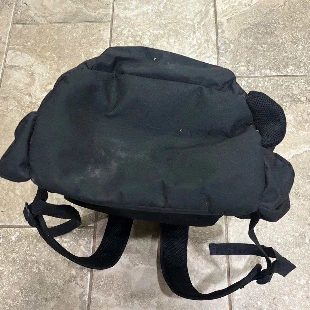 Rawlings Baseball Softball Equipment Backpack Black Dugout Bag with Fence Hooks